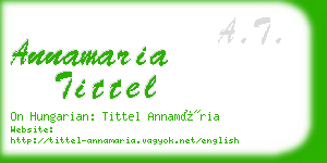 annamaria tittel business card